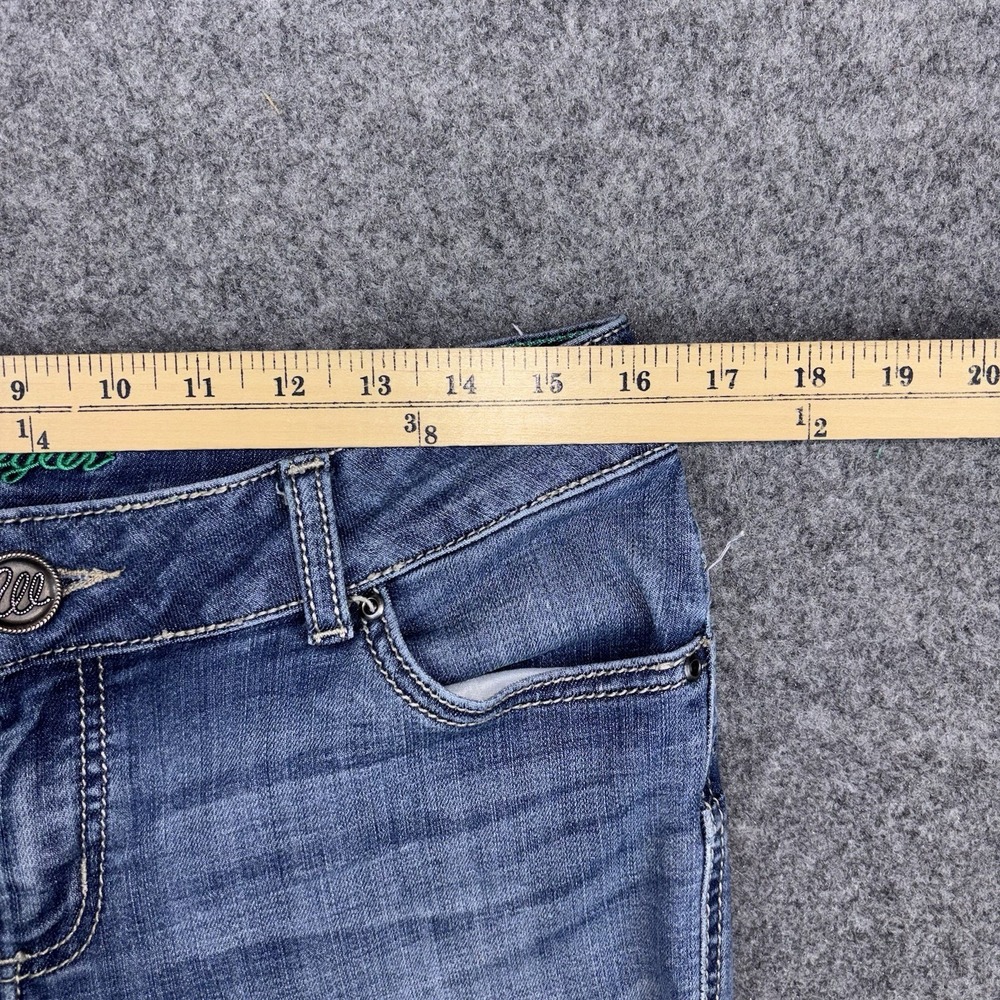 Wrangler Bootcut Jeans Women's‎ 7/8 Western Faded Flare 32x31 Medium Wash Blue - Picture 8 of 12